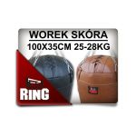 Worek treningowy-bokserski SKÓRA 100/35 WYPEŁNIONY 25-28 KG