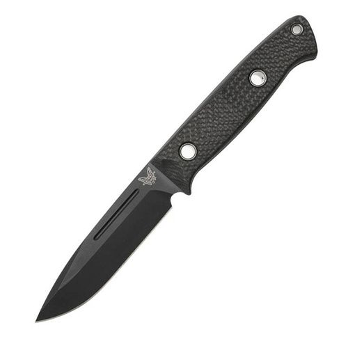 Benchmade - Nóż survivalowy 163BK Bushcrafter - CPM-CruWear - Czarny