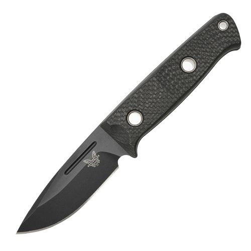 Benchmade - Nóż survivalowy 165BK Mini Bushcrafter - CPM-CruWear - Czarny