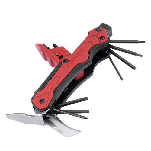 Birchwood - Narzędzie Multi-Tool Universal - 14 w 1 - Czerwony
