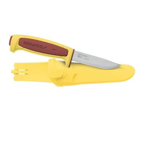 Morakniv - Nóż survivalowy Basic 546 - Stal nierdzewna - Dala Red/Żółty