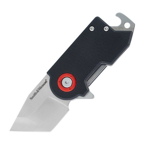 Smith&Wesson - Nóż składany Benji - 8Cr13MoV - Tanto - G10 - Czarny