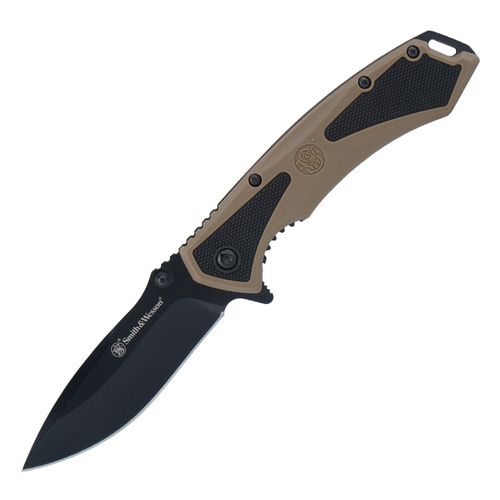 Smith&Wesson - Nóż składany Extreme Ops - Drop Point - Tan